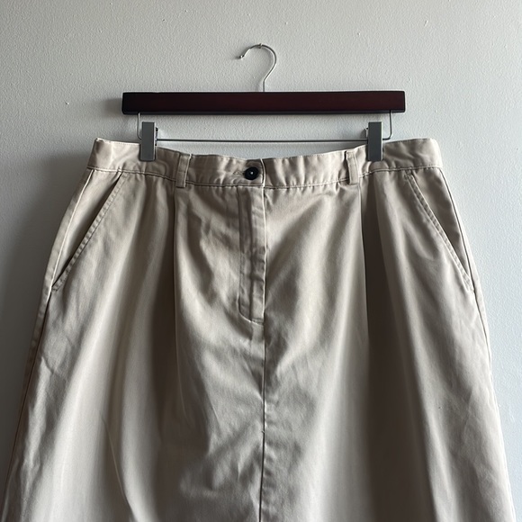 ll bean khaki skirt